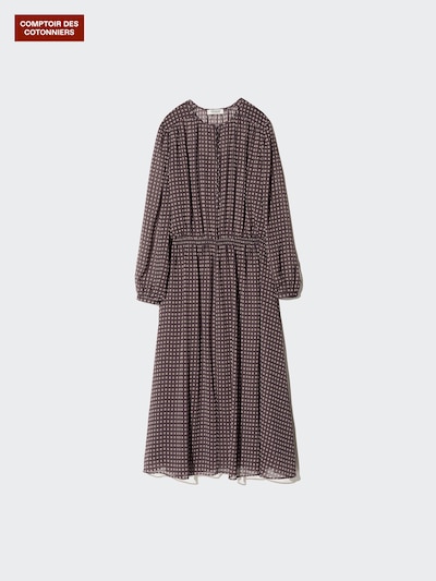 シフォンプリントワンピース 3