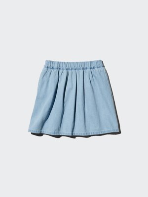 GIRLS デニムミニスコート