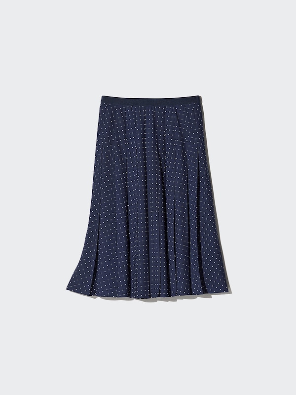 Chiffon Pleated Midi Skirt