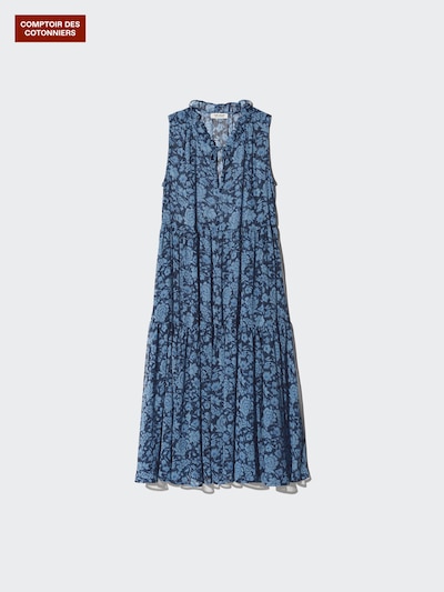 シフォンプリントロングワンピース 4