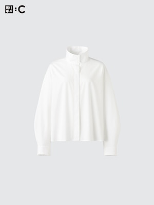 Cotton Stand Collar Shirt