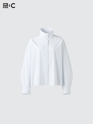 Cotton Stand Collar Shirt