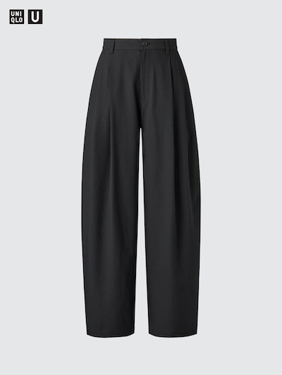 打褶繭型褲(Uniqlo U)