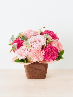 季節のアレンジメント（ピンク）