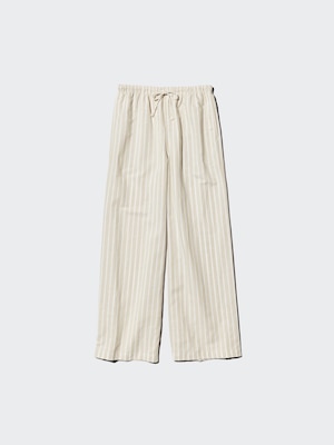 Linen Blend Easy Pants | Stripe