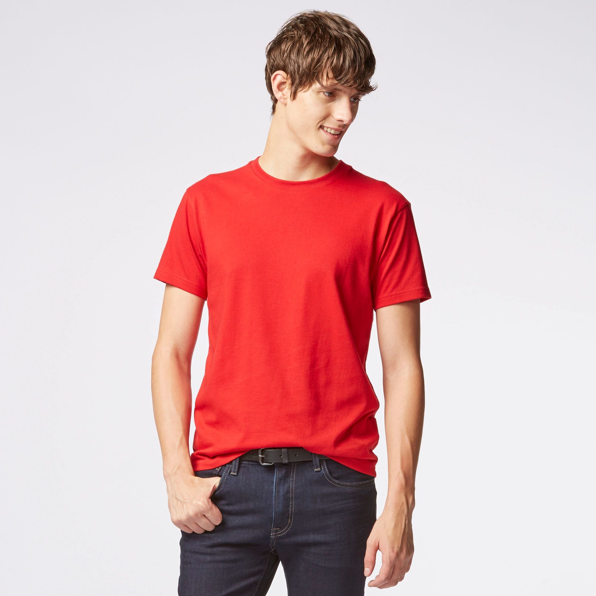 crew neck dry color t shirt uniqlo