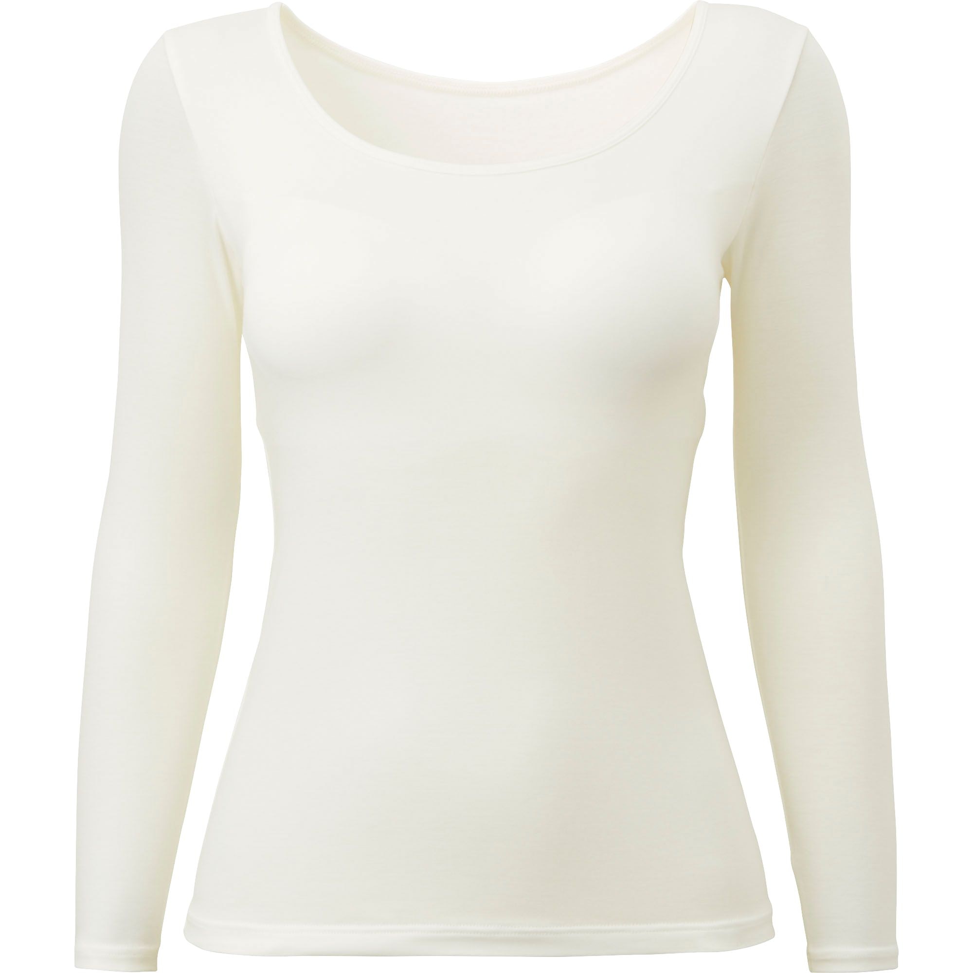 HEATTECH Extra Warm Cotton Scoop Neck Long Sleeved Thermal Top