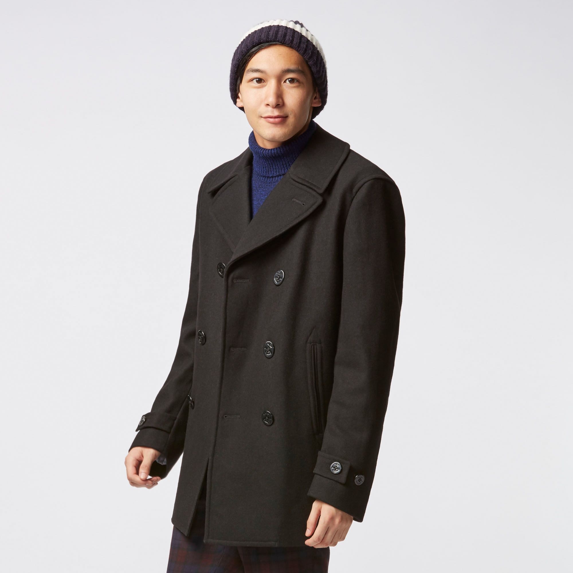 Men u warm sales padded peacoat