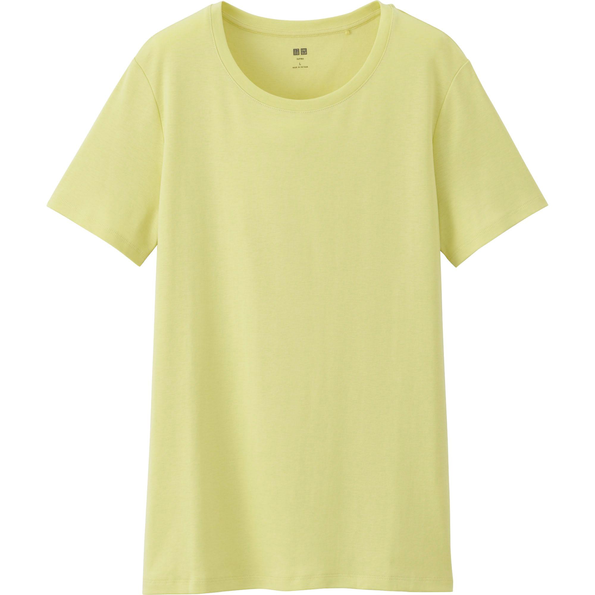 Women Supima® Cotton Crew Neck TShirt UNIQLO US