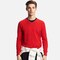 Men'S Cotton Cashmere V-Neck Sweater, Red, Small