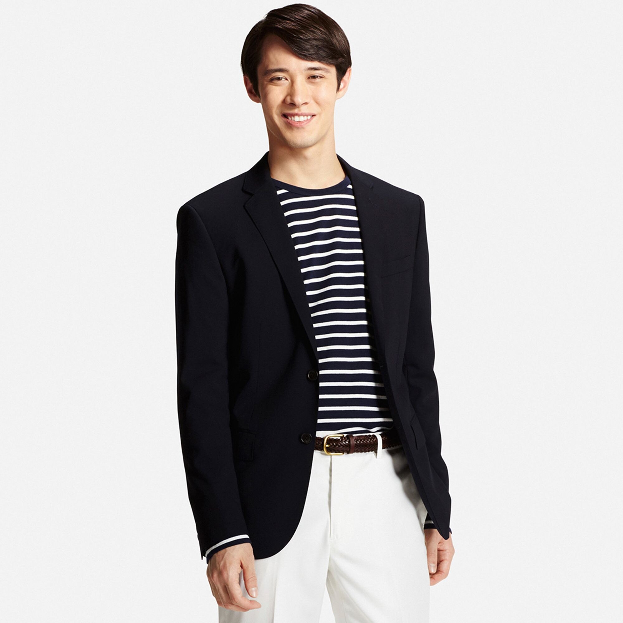 uniqlo stretch wool slim fit jacket