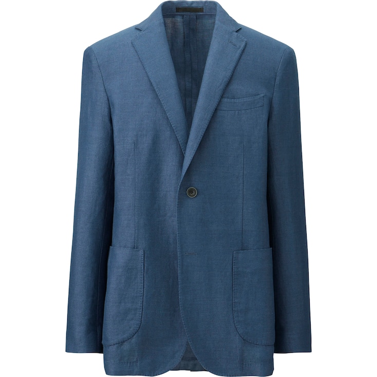 Men LINEN COTTON BLAZER UNIQLO US