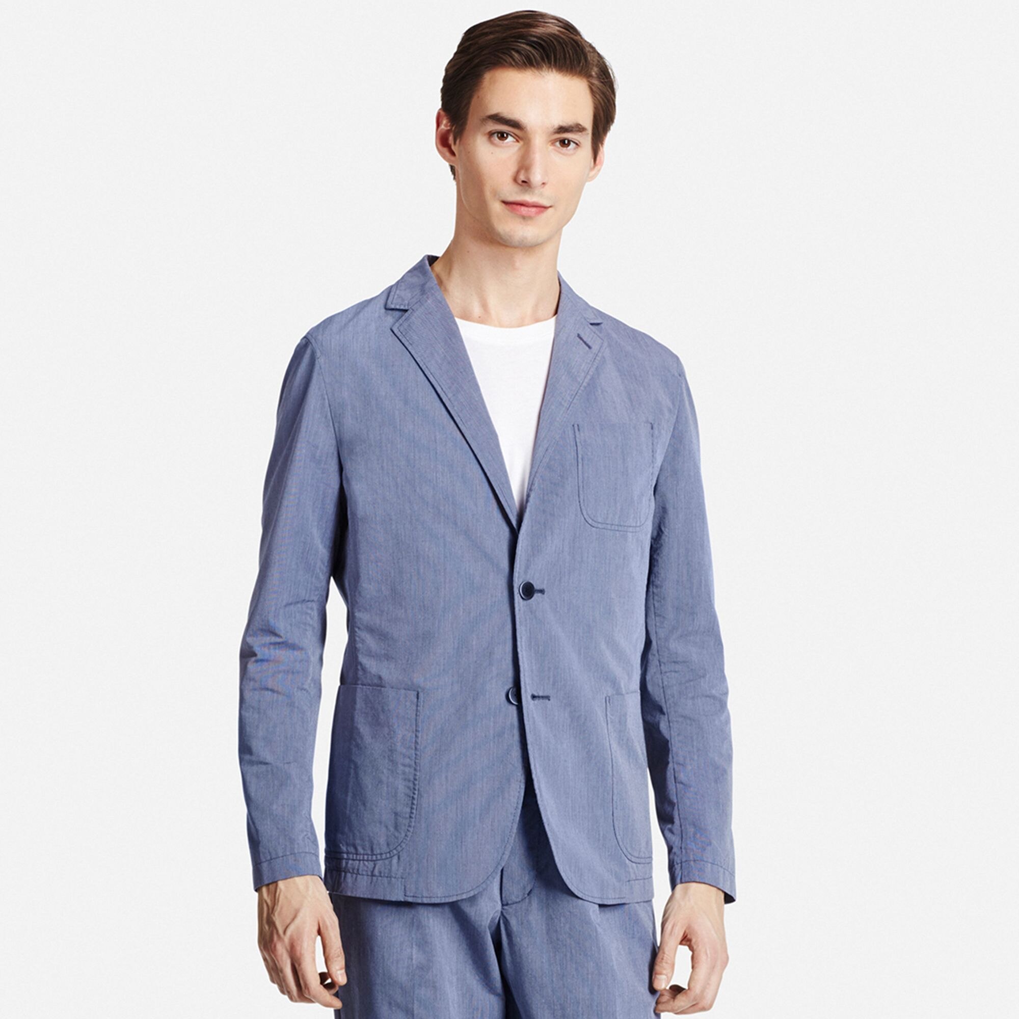uniqlo men's linen jacket