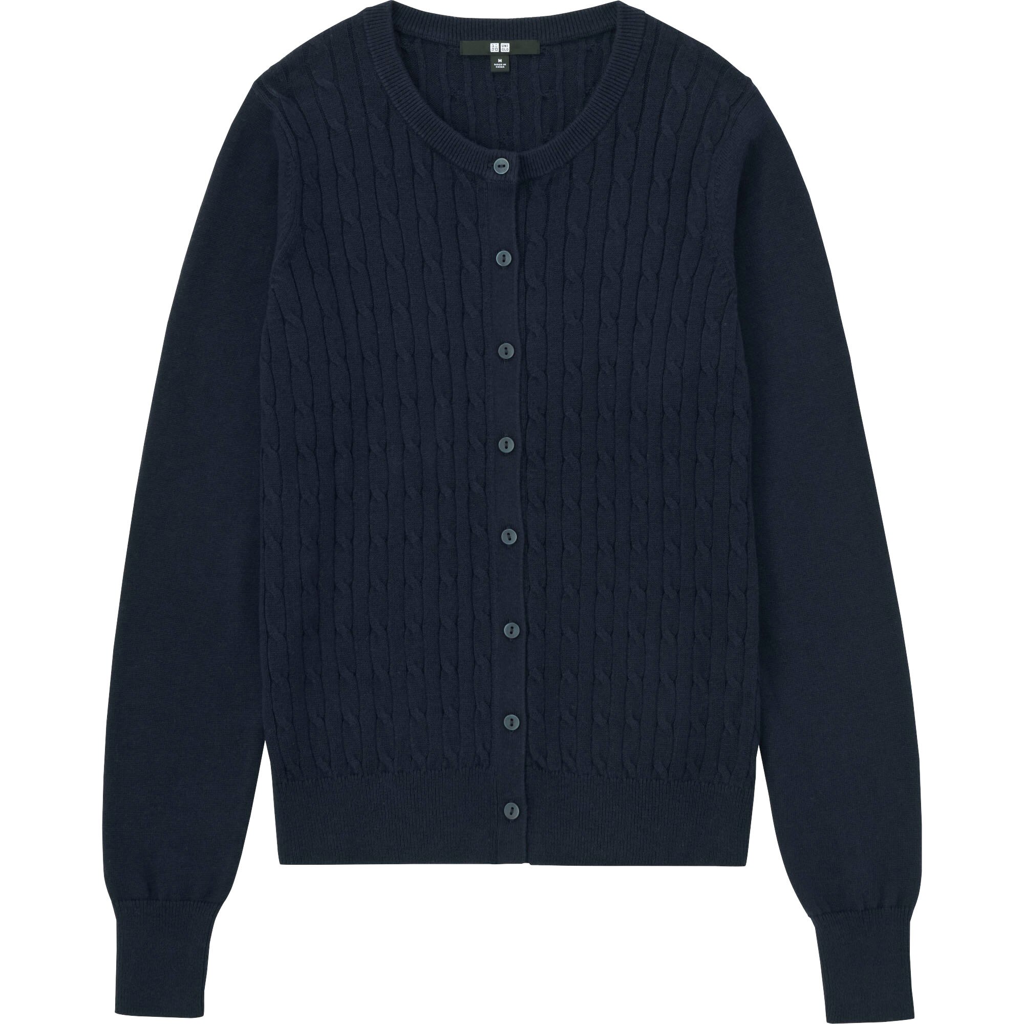 uniqlo waffle cardigan