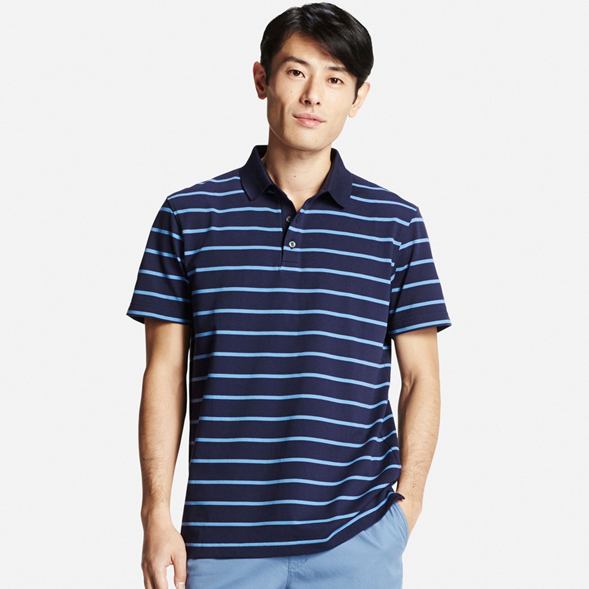 striped polo shirt