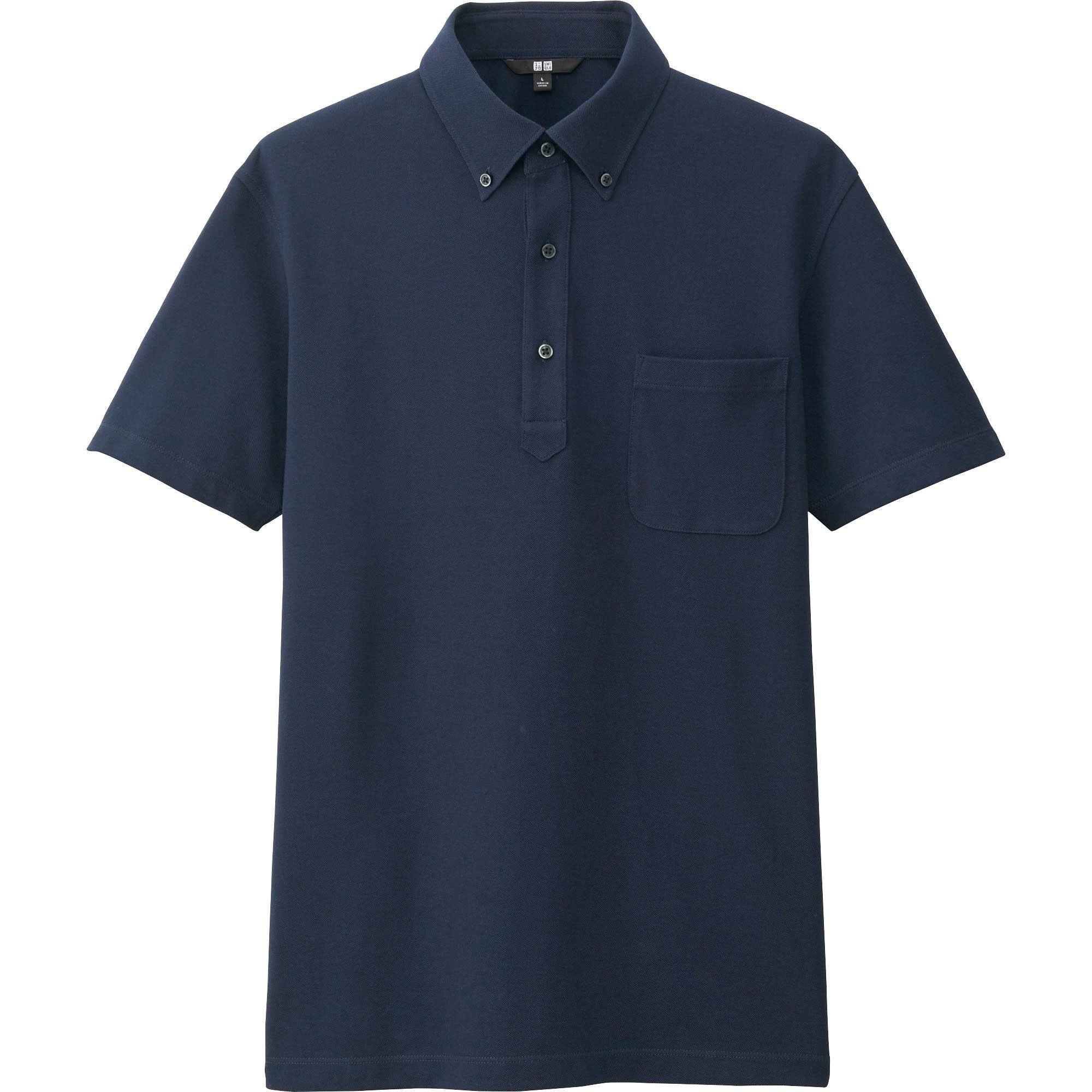 Men DRY COMFORT Button-Down Collar Polo Shirt | UNIQLO US
