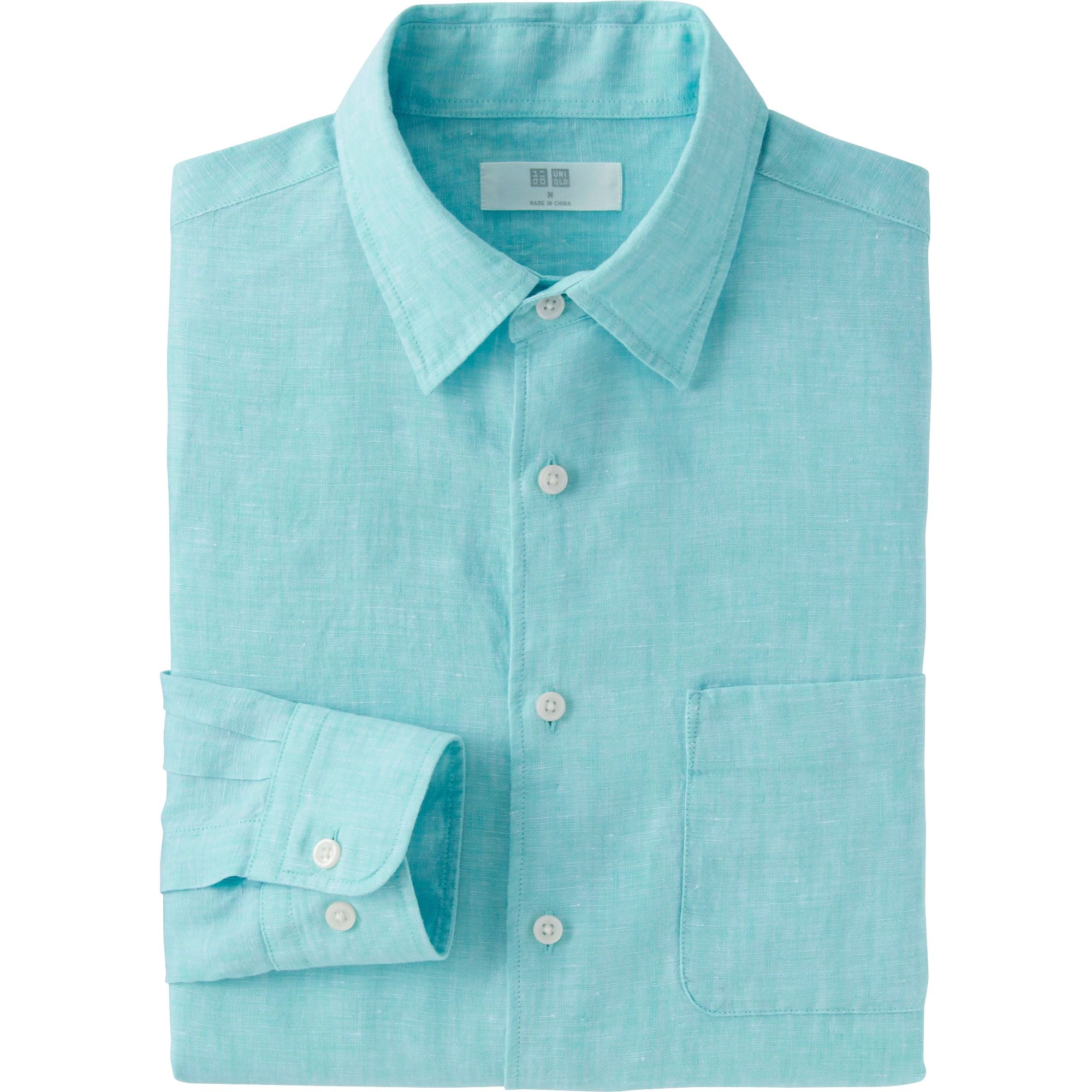 Men Premium Linen Long Sleeve Shirt | UNIQLO US