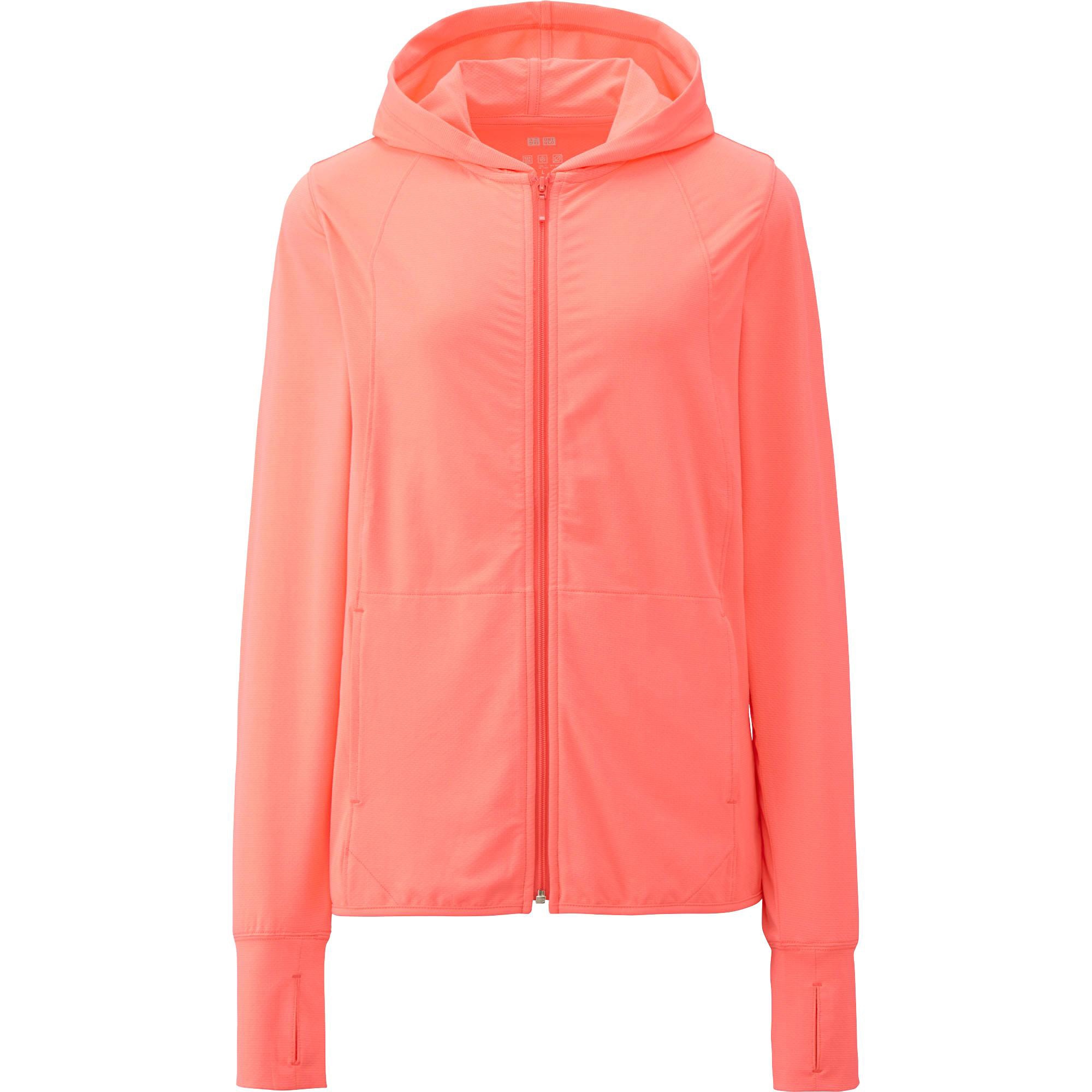 uniqlo airism uv cut mesh zip up hoodie