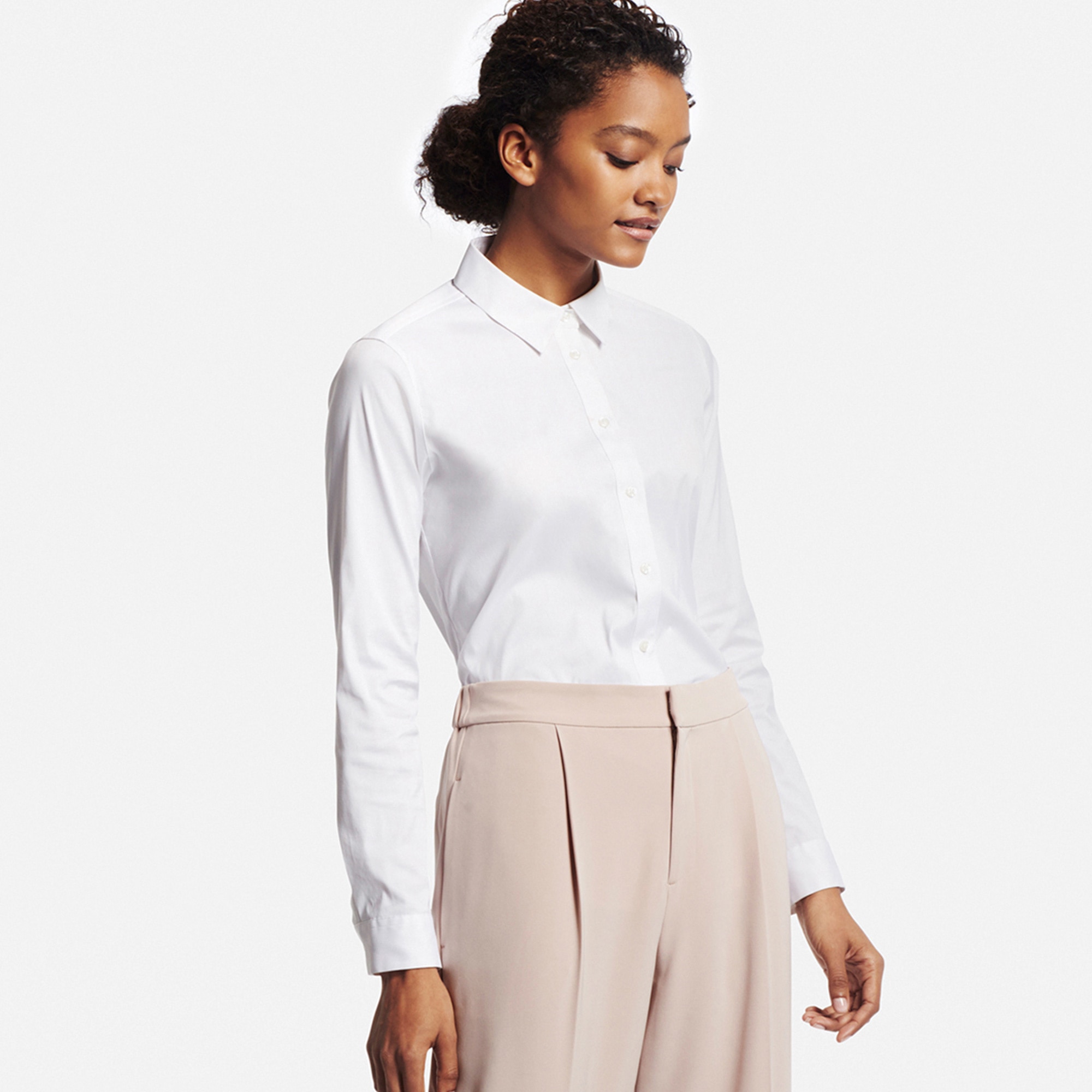 uniqlo white dress shirt