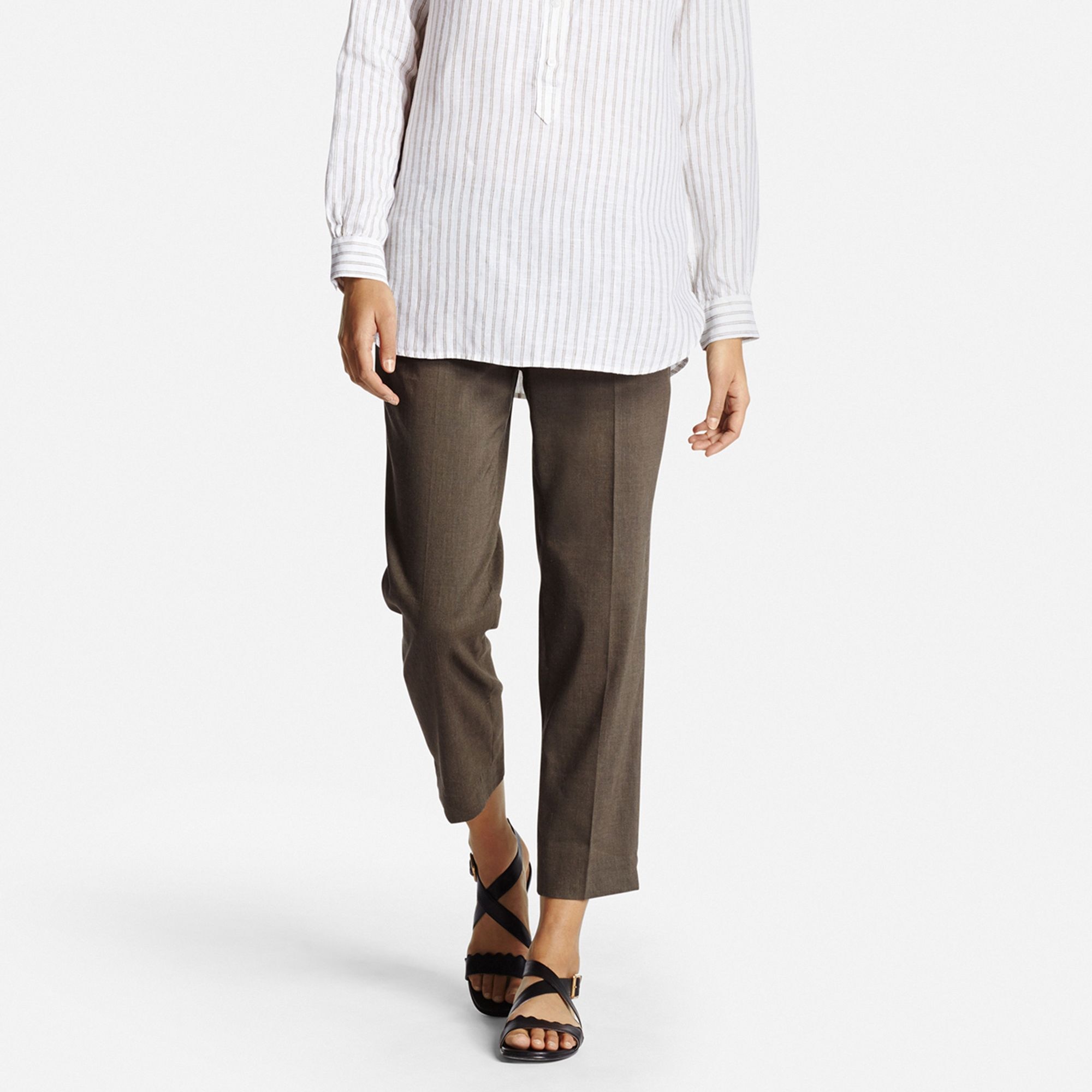 uniqlo women's linen shorts