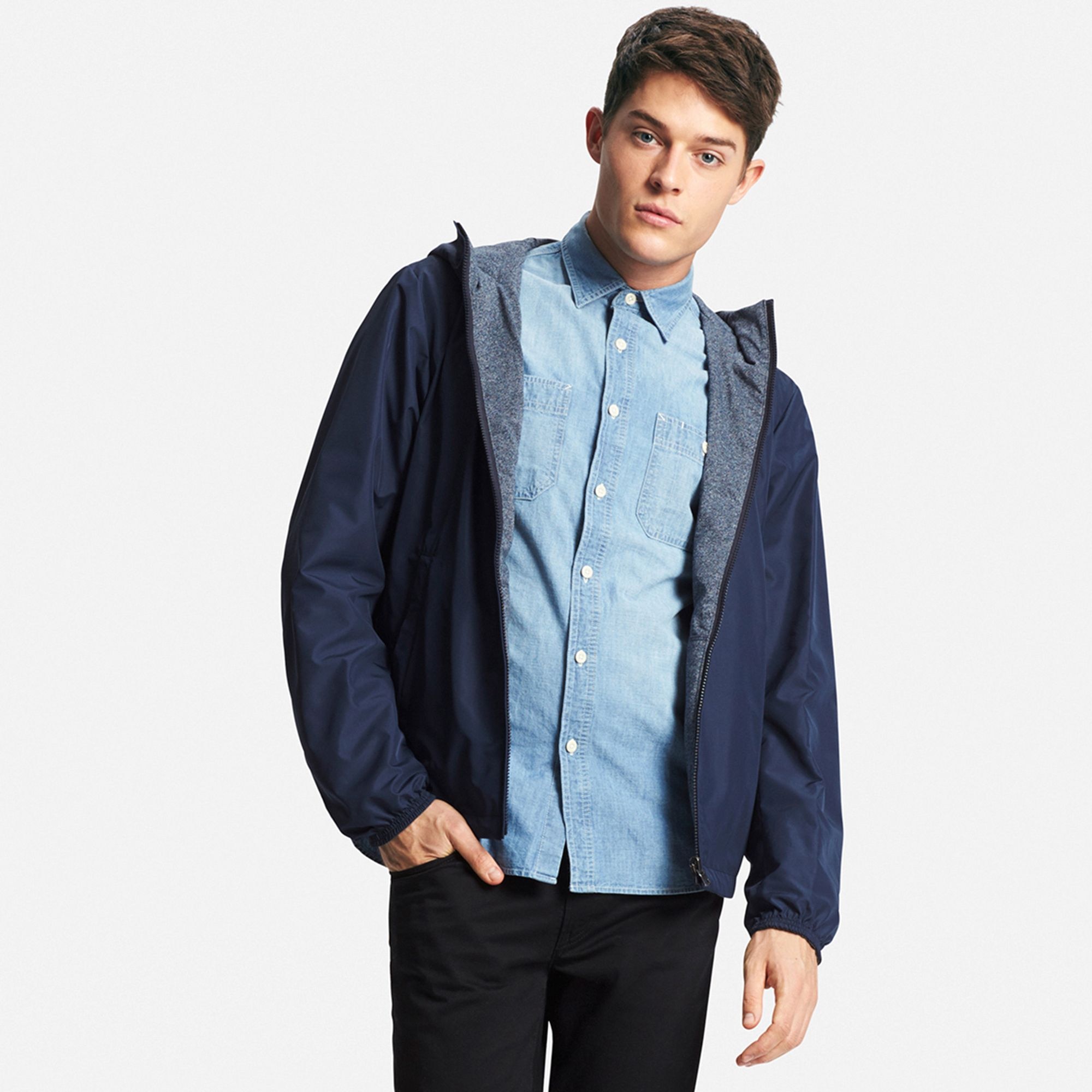 Men Reversible Hooded Jacket UNIQLO US
