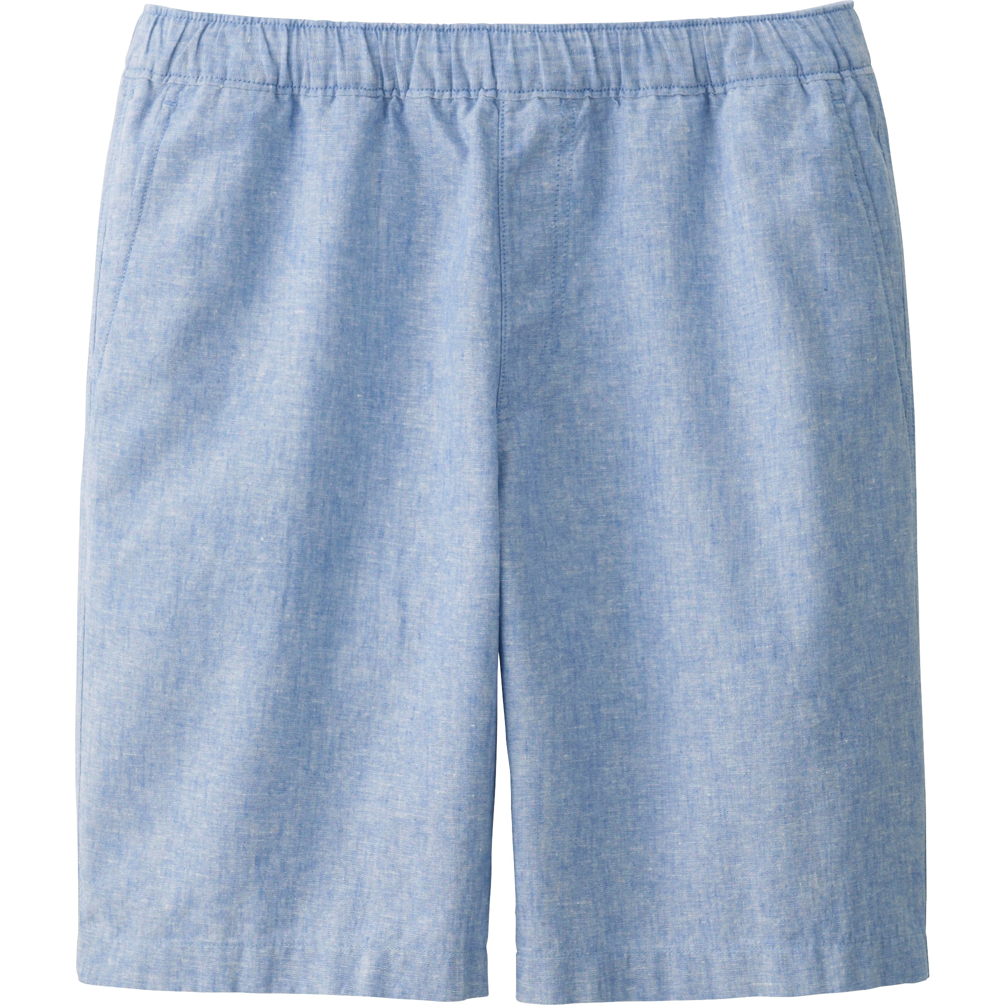 Men Linen Cotton Elastic Waist Shorts UNIQLO US