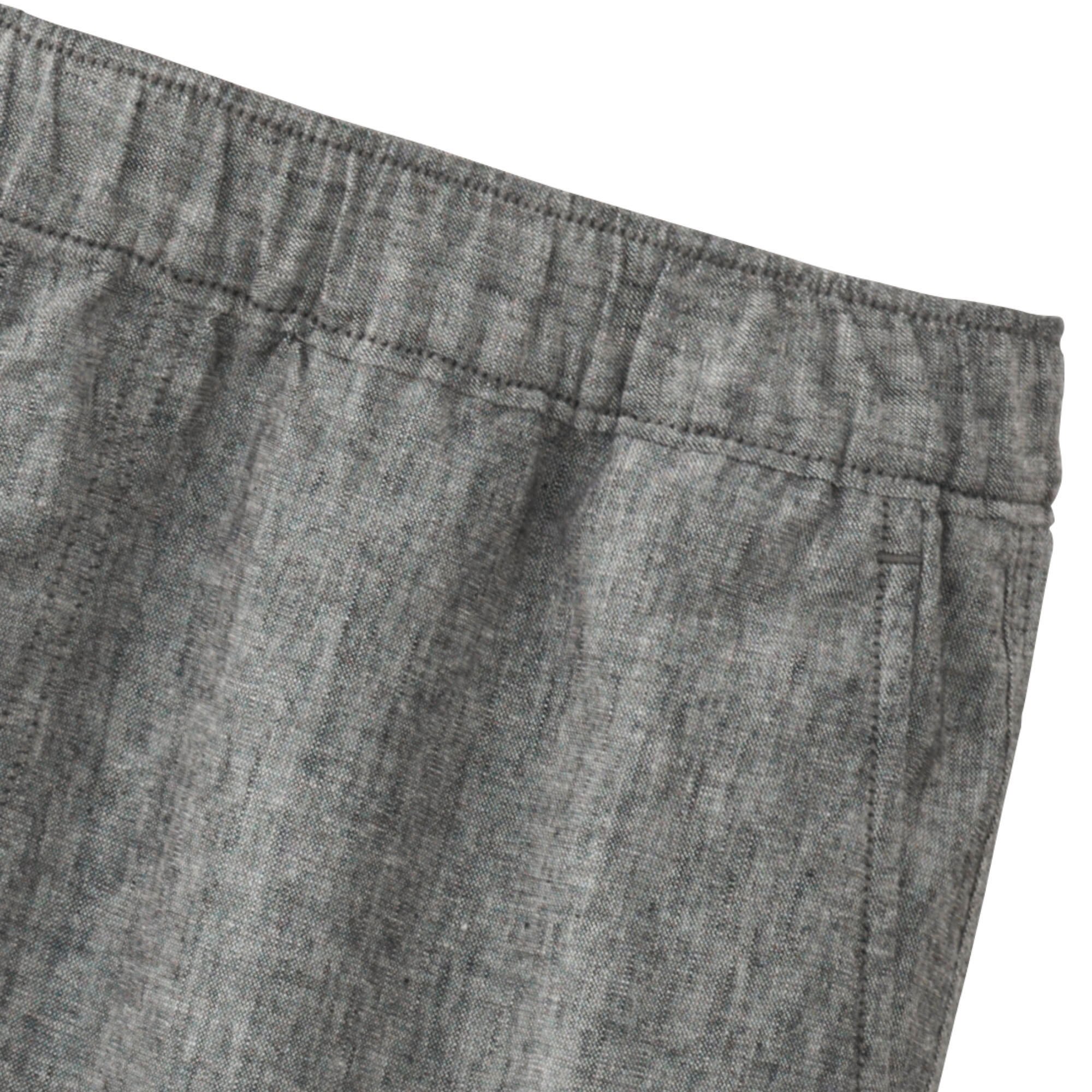 Men Linen Cotton Elastic Waist Shorts UNIQLO US