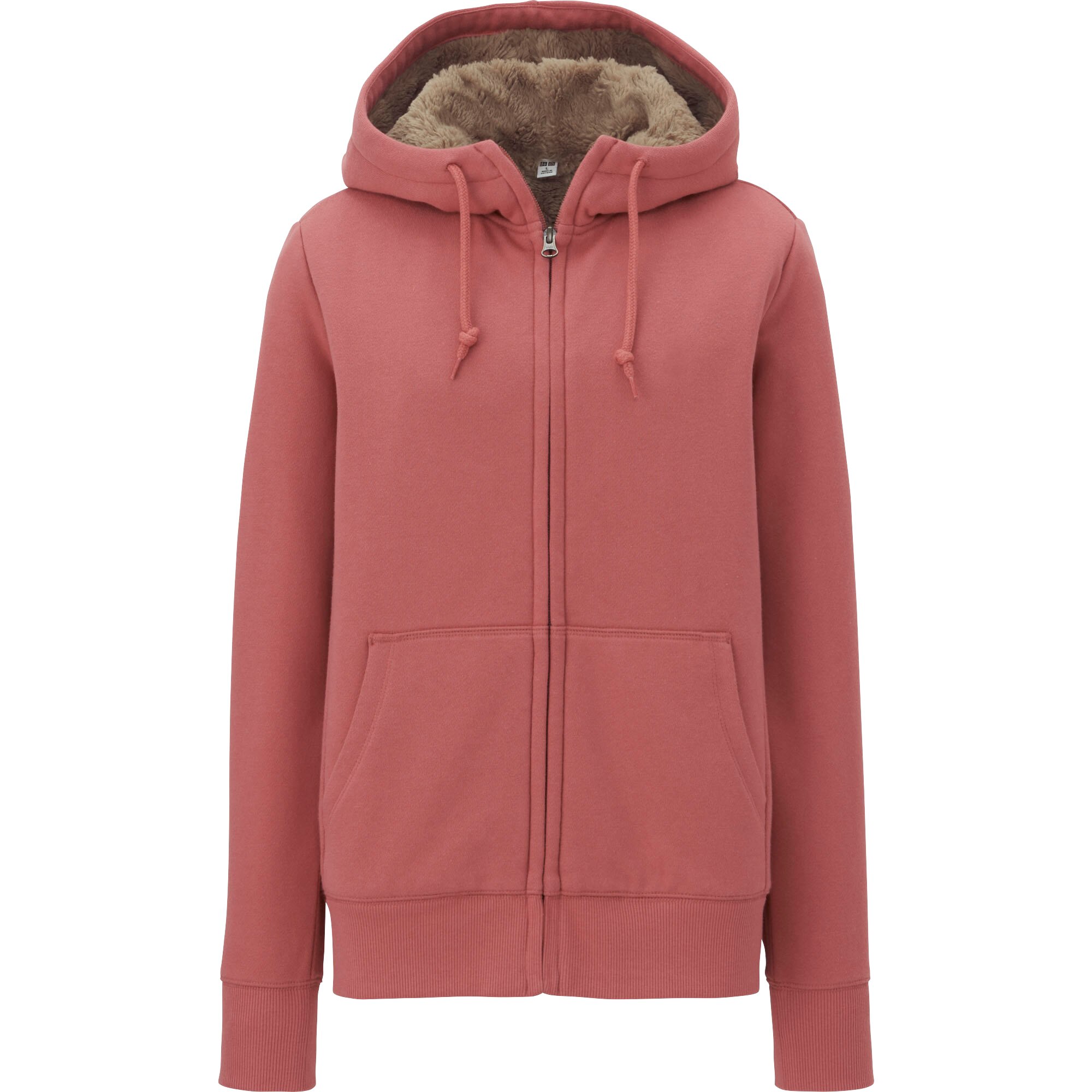 uniqlo pile lined sweat full zip hoodie