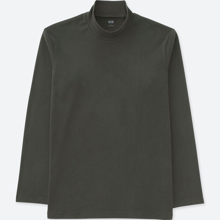 Download MEN SOFT TOUCH MOCK NECK LONG SLEEVE T-SHIRT | UNIQLO US