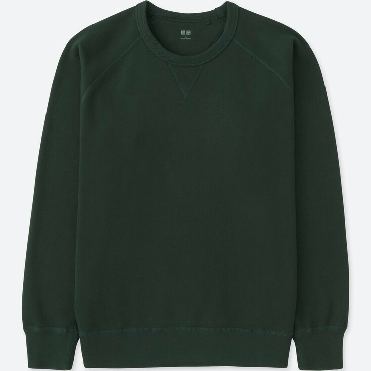 green sweat shirt