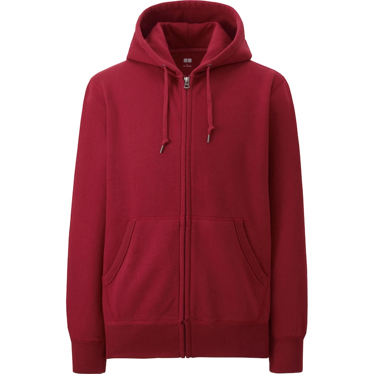 pile lined sweat full zip hoodie