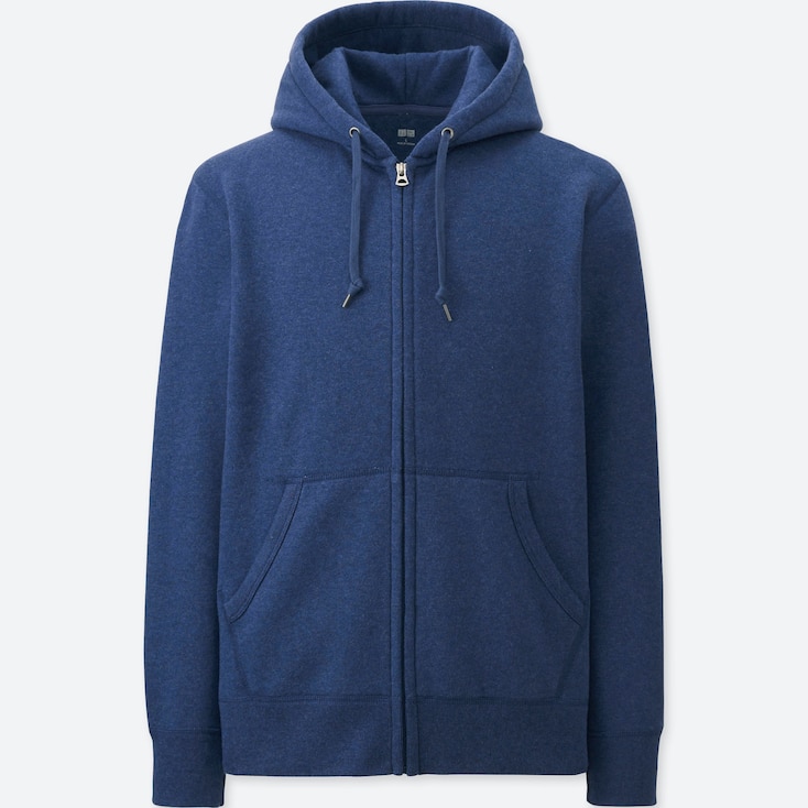 uniqlo sweat full zip long sleeve hoodie