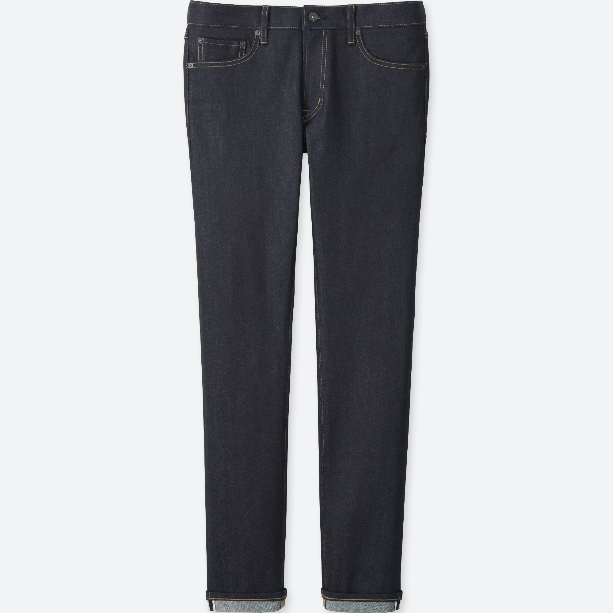 uniqlo selvedge skinny fit tapered jeans