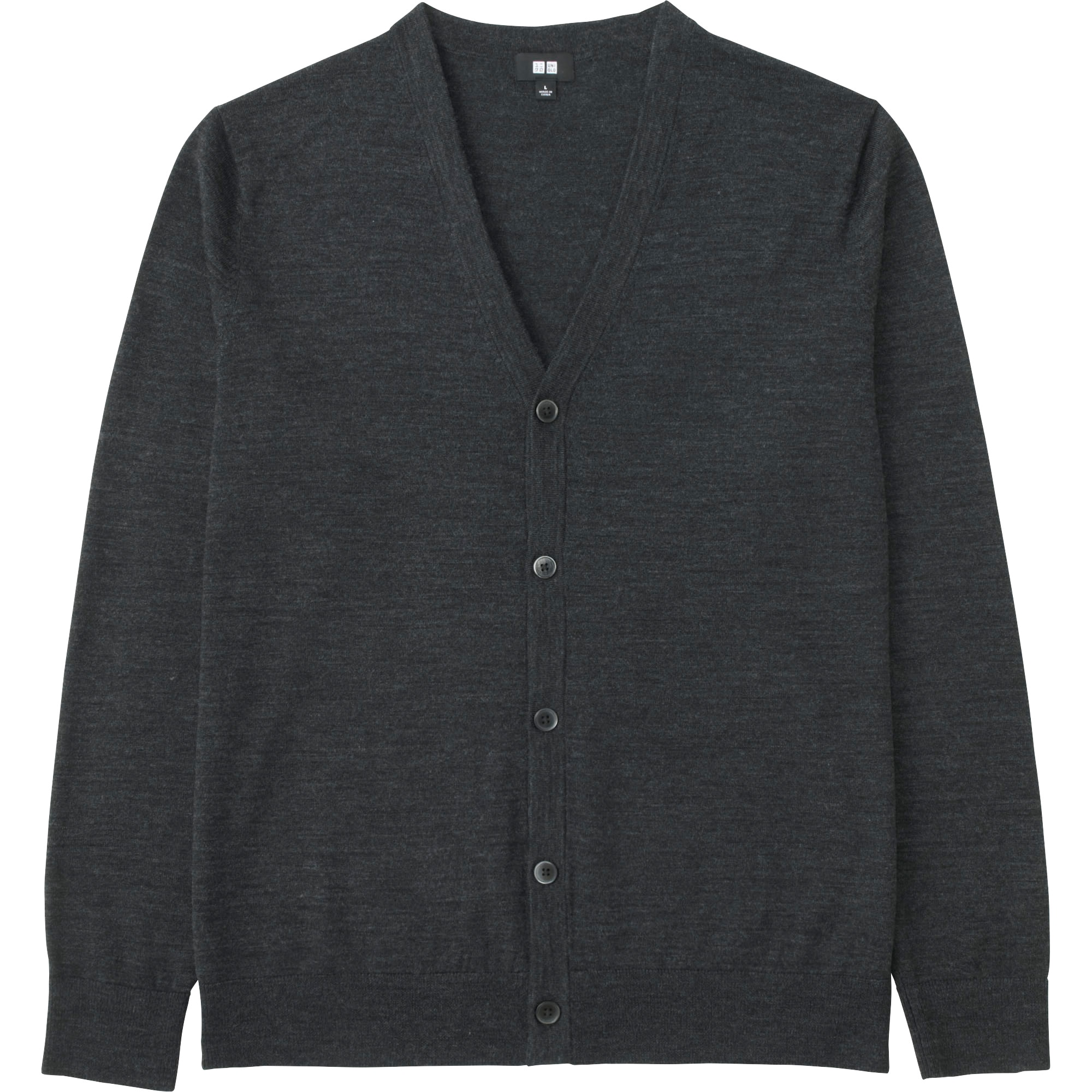 MEN EXTRA FINE MERINO VNECK CARDIGAN UNIQLO US