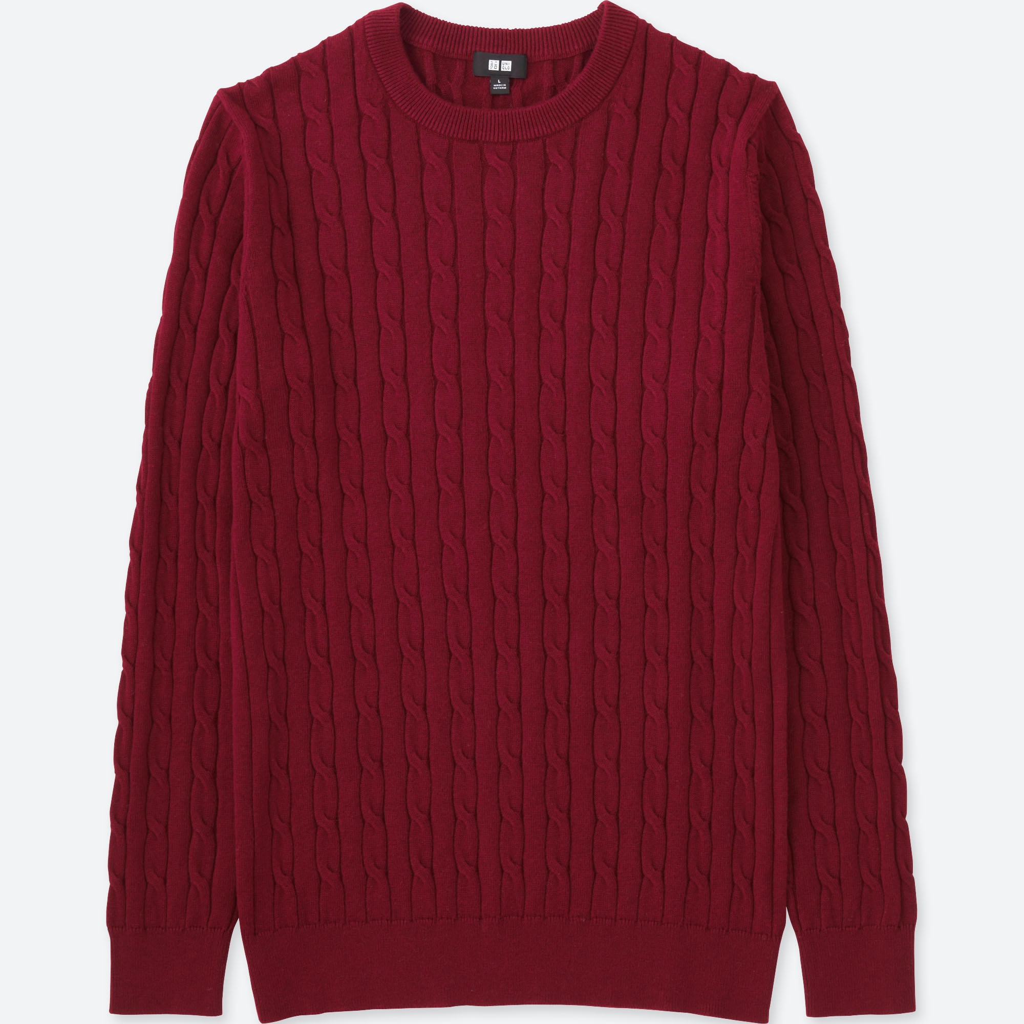 uniqlo cable knit sweater