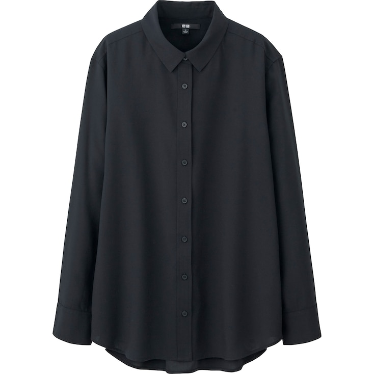 WOMEN RAYON LONG SLEEVE BLOUSE | UNIQLO US