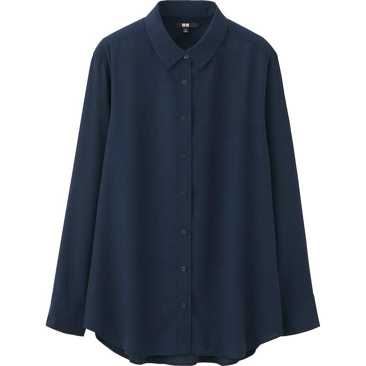 WOMEN RAYON LONG SLEEVE BLOUSE | UNIQLO US