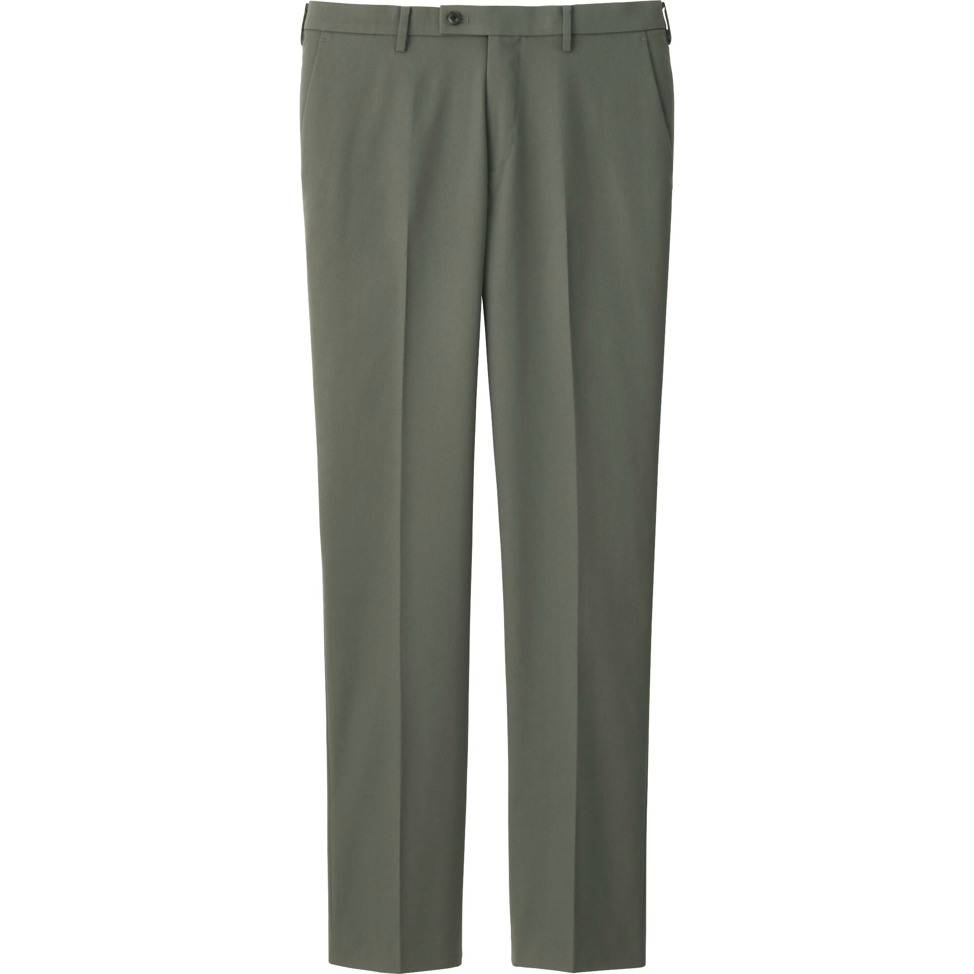 Straight fit trousers with stretch waist · Dark Green · Dressy | Massimo  Dutti