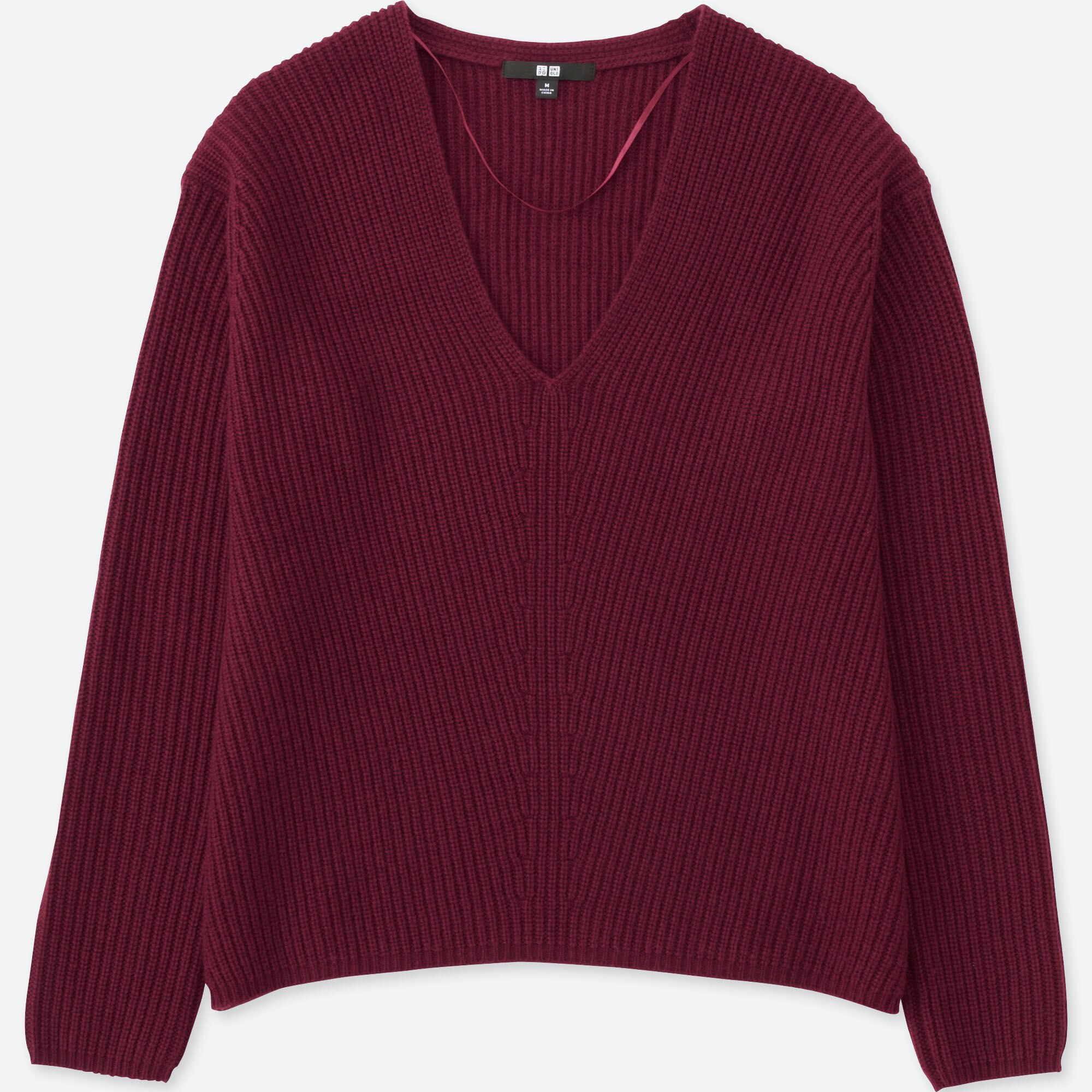 Women Cashmere Blend V Neck Sweater Uniqlo Us