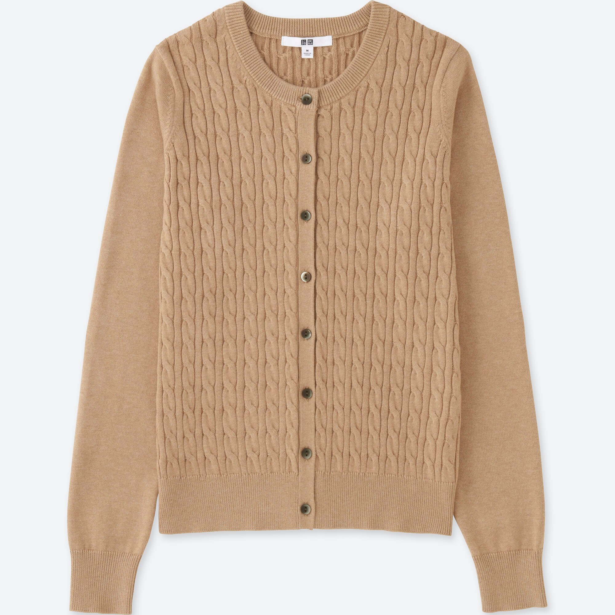 uniqlo waffle cardigan