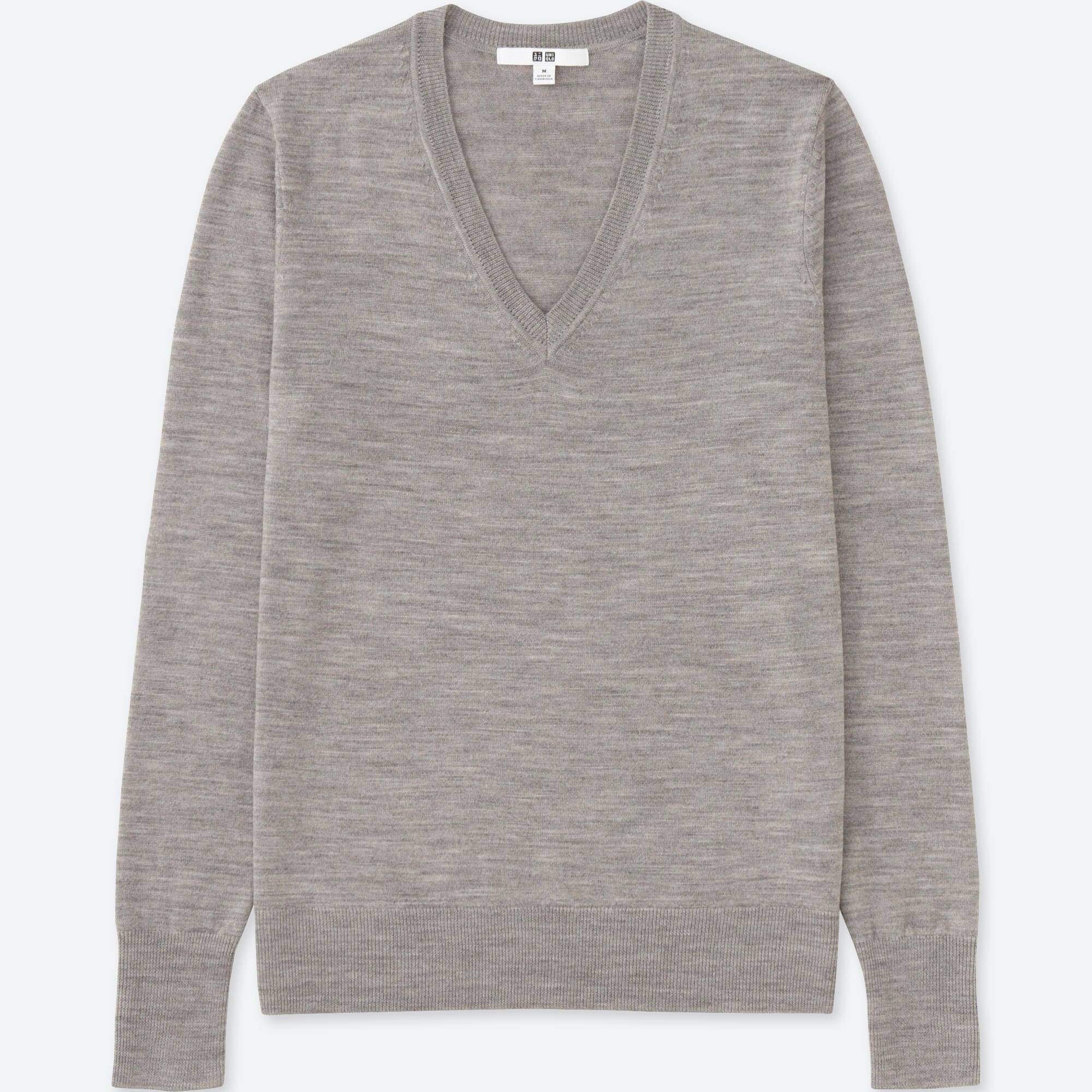 Women Extra Fine Merino Wool V-Neck Sweater | UNIQLO US