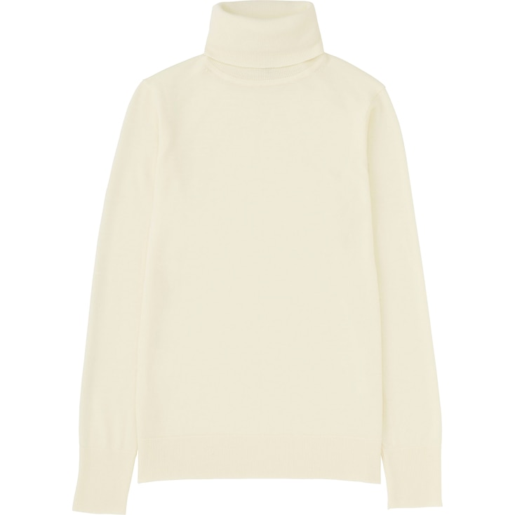 UNIQLO WOMEN LEMAIRE Cashmere Long Polo Neck Sweater | StyleHint