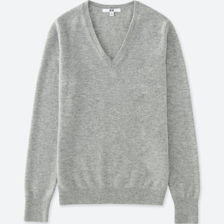 Women Cashmere V-Neck Sweater | UNIQLO US