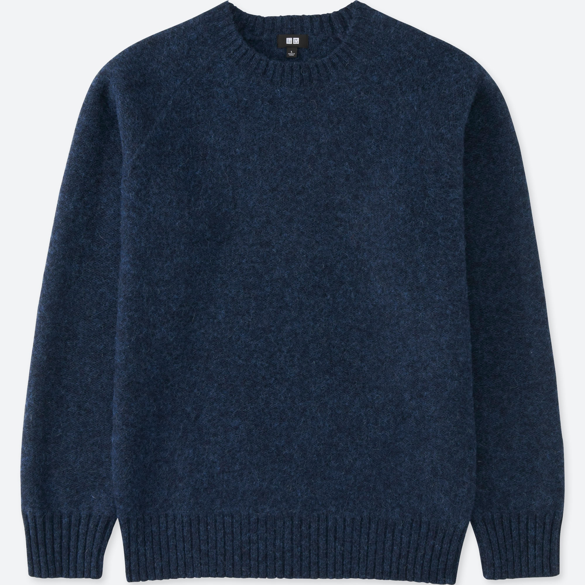 MEN BOILED WOOL CREWNECK SWEATER MEN BOILED WOOL CREWNECK SWEATER