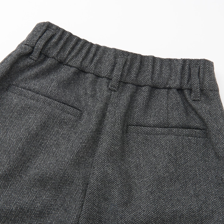 WOMEN WOOL BLEND WIDE LEG TAPERED ANKLE PANTS | UNIQLO US
