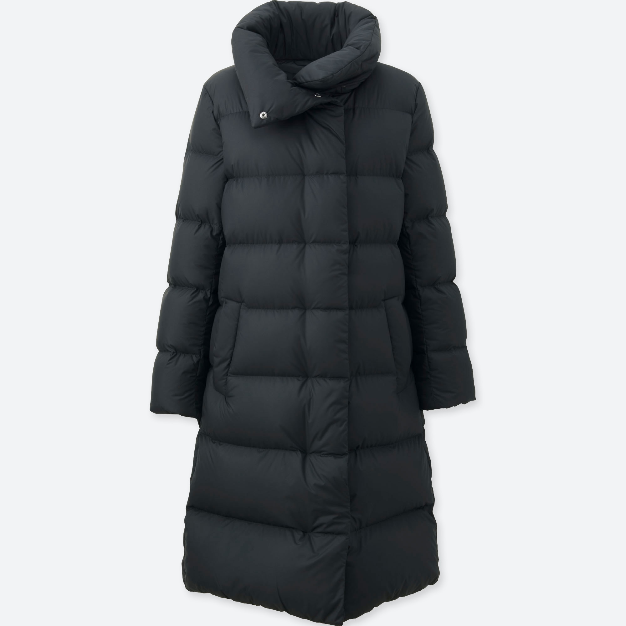 Uniqlo lightweight down on sale volume collar coat