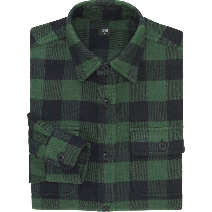 dark green flannel mens