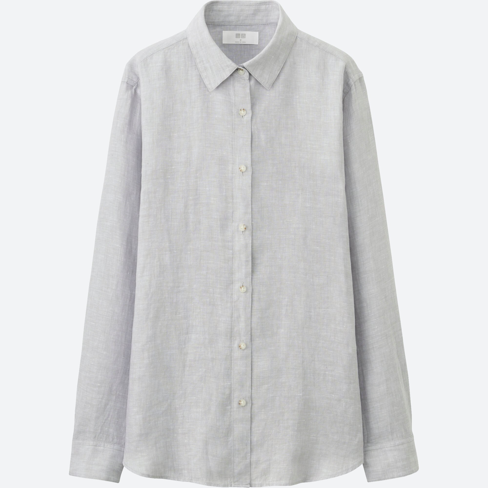 linen long line shirt