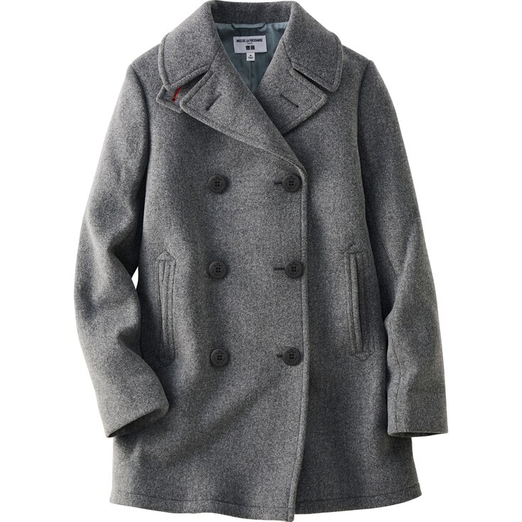 Uniqlo Women Ines Pea Coat Stylehint Uniqlo Women Ines Pea Coat Stylehint, Uniqlo Grey Pea Coats