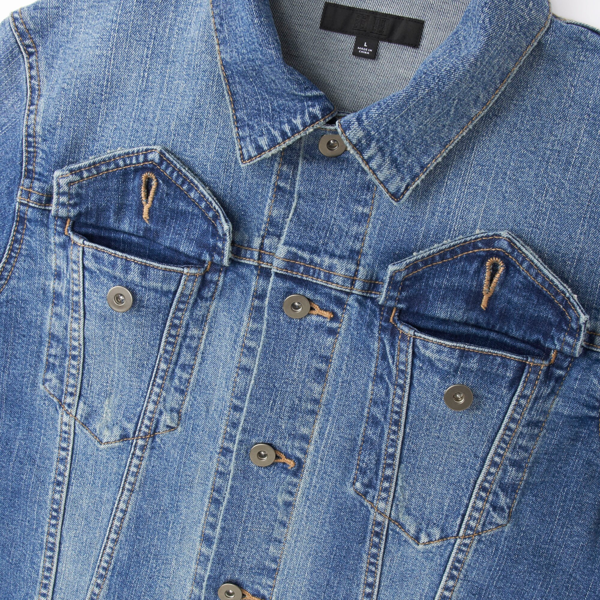 uniqlo men denim shirt